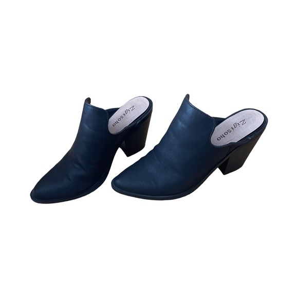 Zigi Soho Half-Boot Slip-On Mules – Size 6.5 – 3.5” Heel - Picture 6 of 9